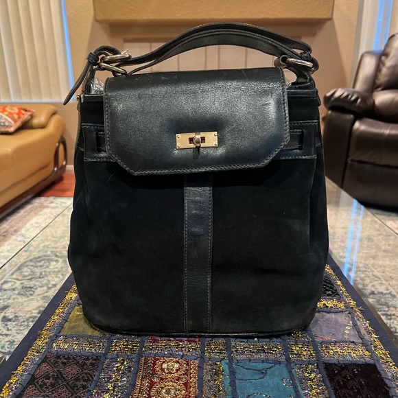 Authentic Gucci 1950s/60s Rare Suede Satchel - Picture 1 of 13